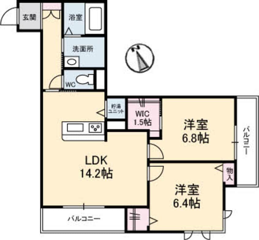 間取図 ベレオ舟入