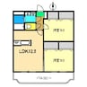エフォート 2LDKの間取り