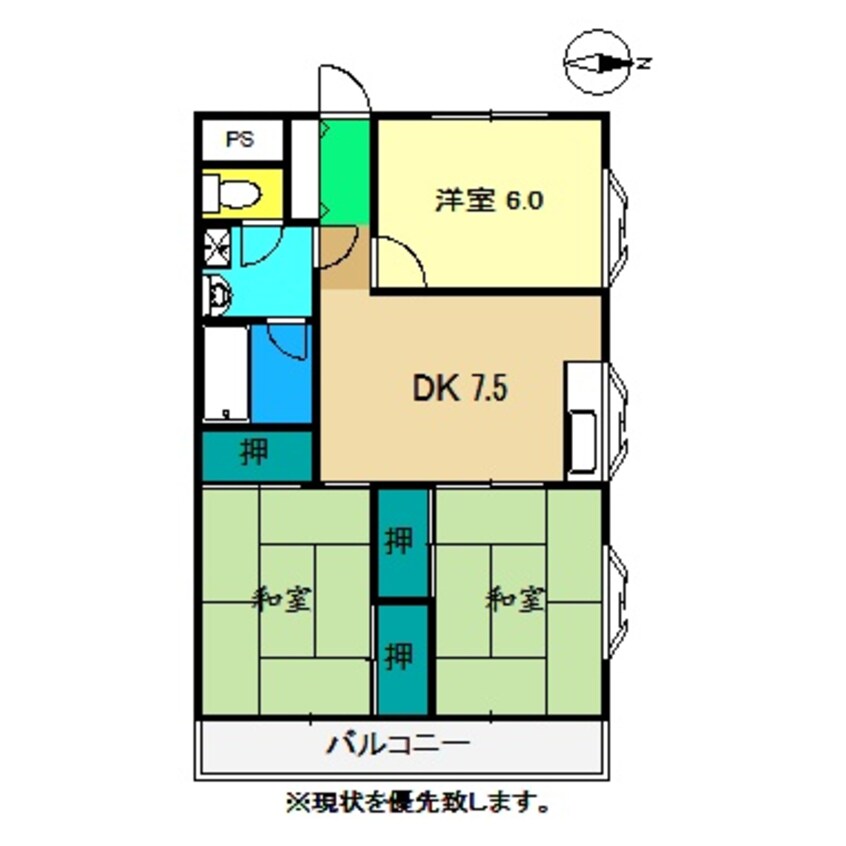 間取図 メウ･アモール エ