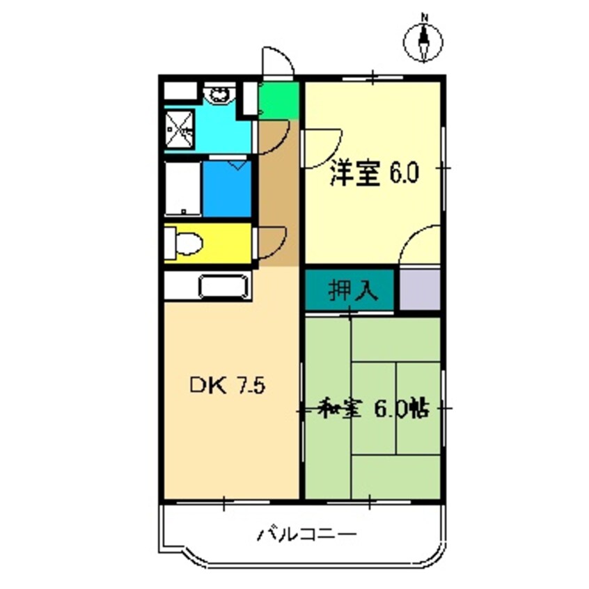 間取図 エスペランサ甲原