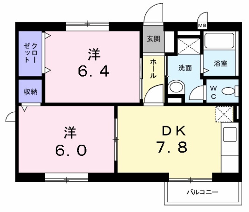 間取図 ヴィラ・プランタン