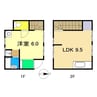 FIN MAISON 1LDKの間取り