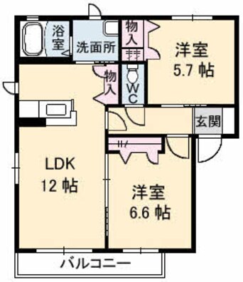 間取図 シャーメゾン・ヴィアーレB Ⅰ