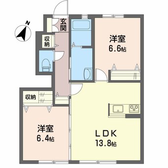 間取図 シャーメゾン秦山Ⅱ