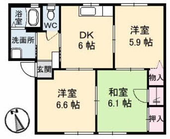 間取図 シャーメゾン橋田 C棟