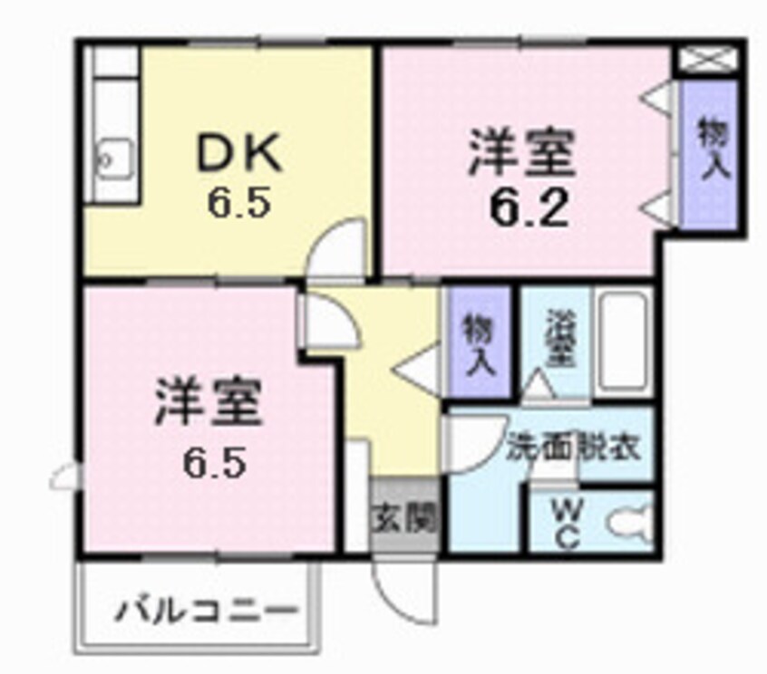 間取図 カ－サ　エレガンテ　Ａ