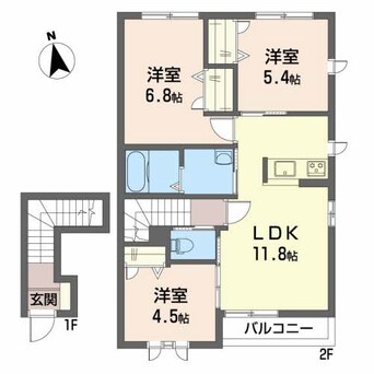 間取図 シャーメゾン・レイール B棟