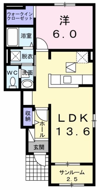 間取図 カームネス岡本　Ⅳ