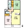 ＳＴＫ２ハイツ 2LDKの間取り