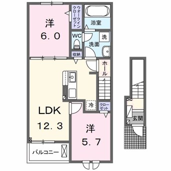 間取図 クラール野市Ｂ