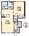 シャーメゾンK 1LDKの間取り