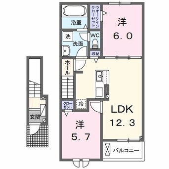 間取図 クラール野市Ｂ