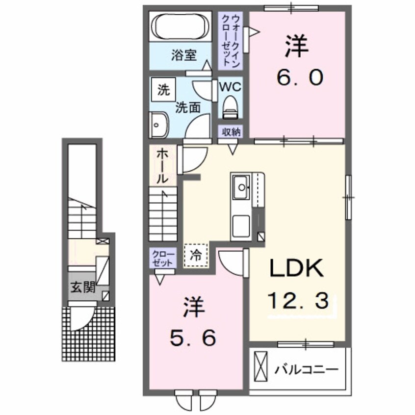 間取図 クラール野市Ｃ