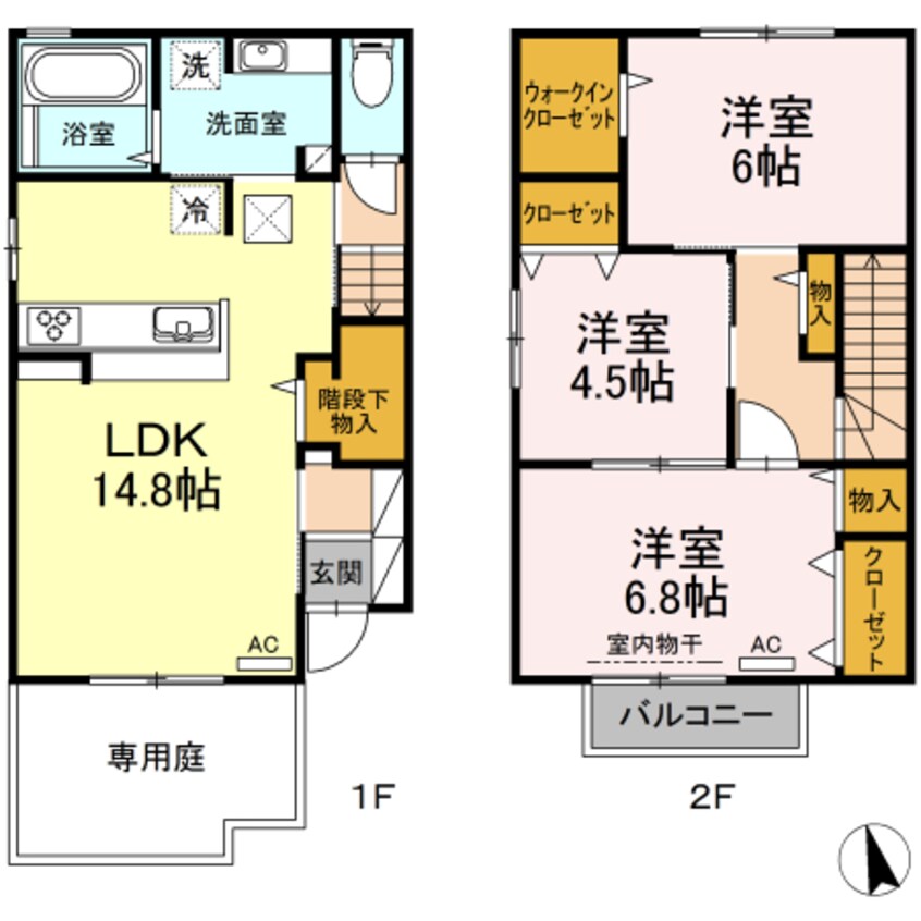 間取図 ガーデンコート A棟