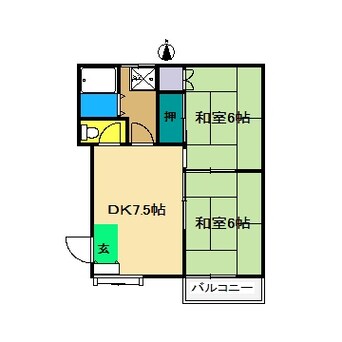 間取図 森田マンション 南棟