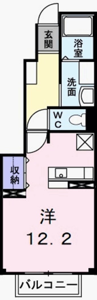 間取図 シングルカレント