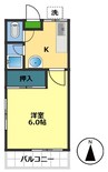 コーポ門田 1Kの間取り