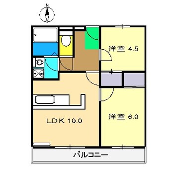 間取図 西山ハイツ5