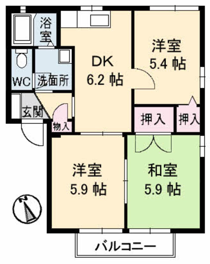 間取図 エスポワール E棟