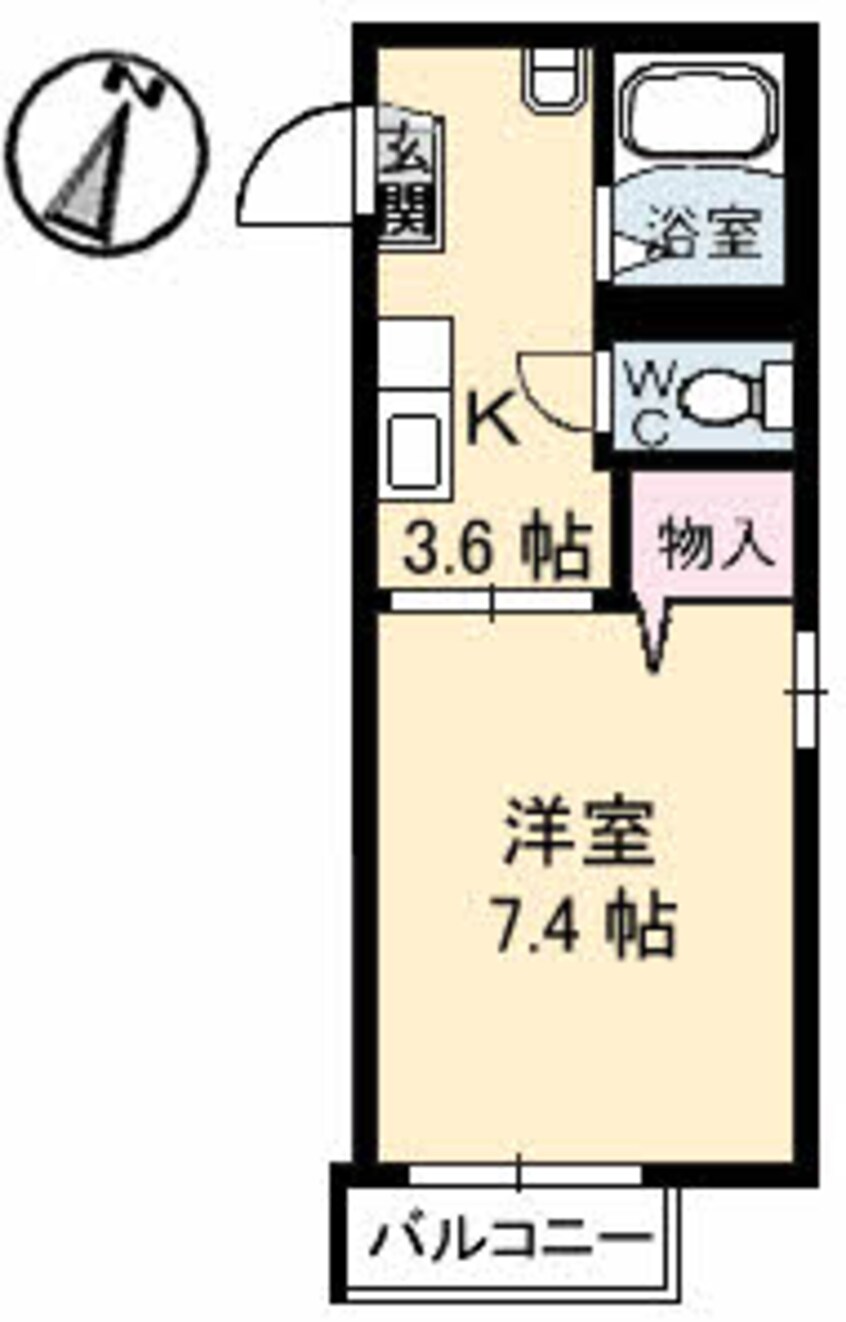 間取図 サン・ビレッジ百石