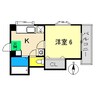 岩崎ハイツⅡ 1Kの間取り