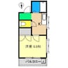 コーポあゆみ Ⅱ 1Kの間取り