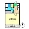 サニーサイド 1Kの間取り