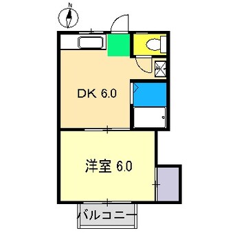 間取図 高知市電ごめん線・伊野線/後免東町駅 徒歩11分 1階 築35年