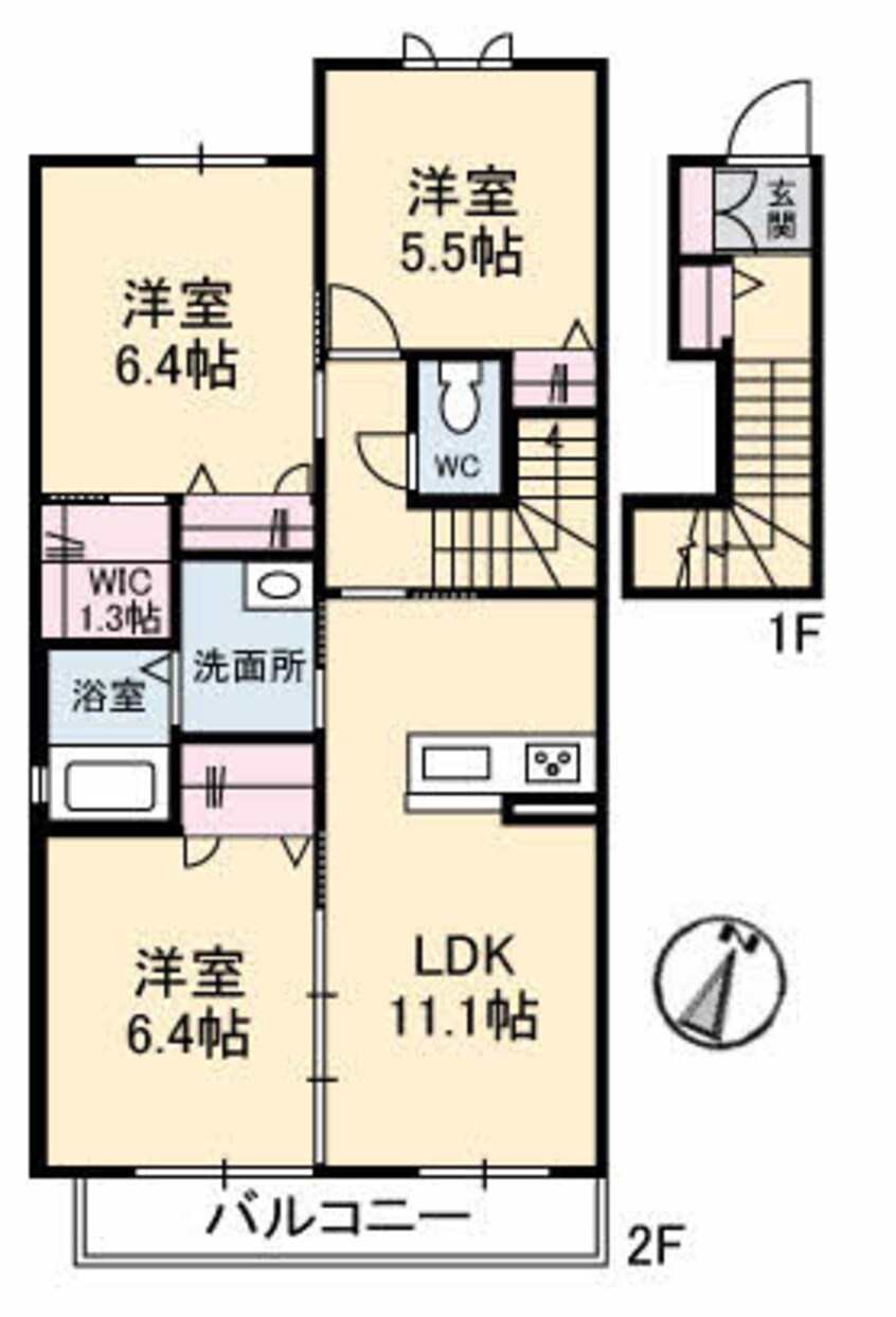 間取図 シャーメゾンみどり野 E棟