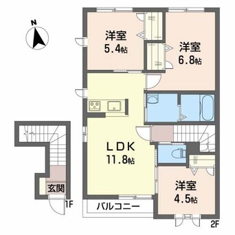 間取図 シャーメゾン・レイール B棟