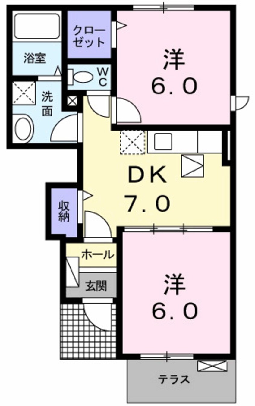 間取図 ラ・フレスクーラ　Ⅱ