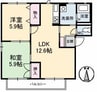 ヴェルディハイツ A棟 2LDKの間取り
