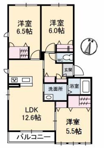 間取図 メゾン レフィシア