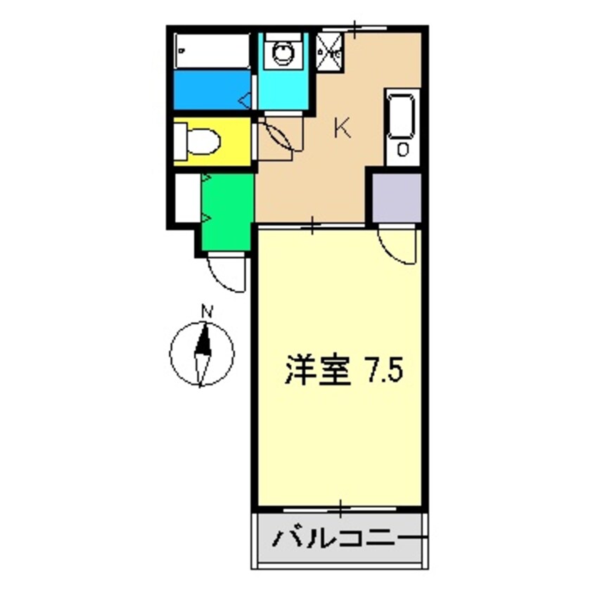 間取図 吉本ハイツ(立田)