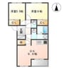 シティルミナスⅤ 2DKの間取り