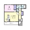 エトワールA 1LDKの間取り
