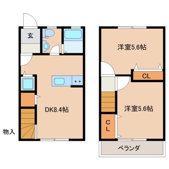 間取図 カーサくらえもんA棟