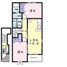 サニー・ヒロタ 2LDKの間取り