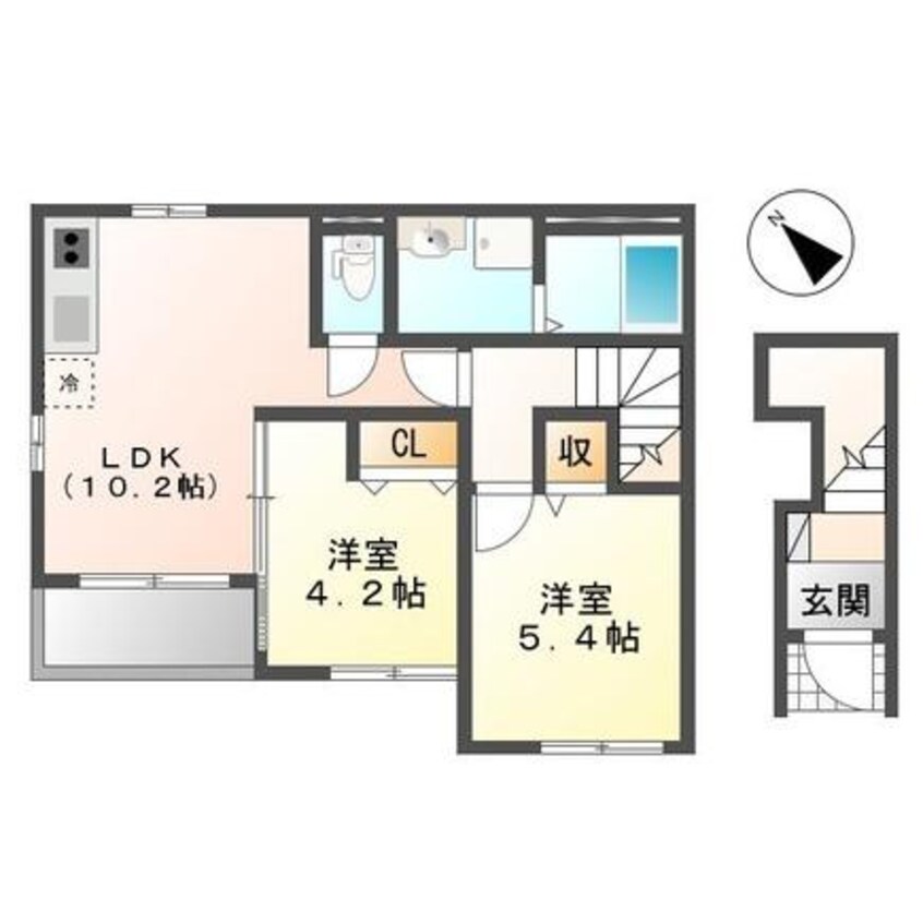 間取図 イースト・ウィング