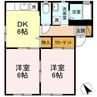 グランメールⅠ 2DKの間取り