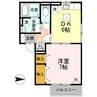サニーコーポみかた 1DKの間取り