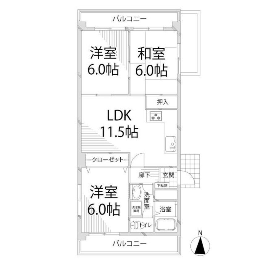 間取図 サンフェニックス21