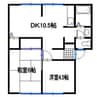 エクセル山崎 2LDKの間取り
