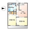 ライブリー 2DKの間取り