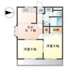 ライブリー 2DKの間取り