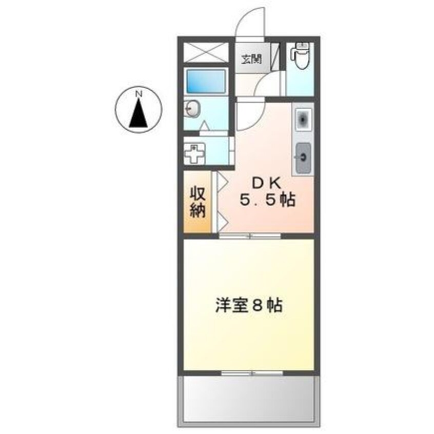 間取図 ラフィーヌ上野田