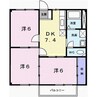 ニューシティK&M 3DKの間取り