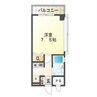 ベルトピア姫路Ⅰ 1Kの間取り