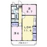 レジデンス英賀保 2LDKの間取り