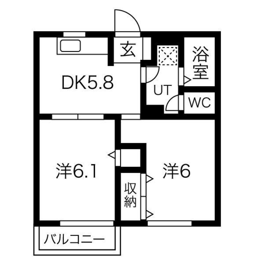 間取図 ファミール蓼野